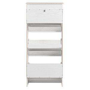 SoBuy Szafka na buty z 1 szufladą Biały 53.3x24x119.5cm Nowoczesny FSR94-WG 837477 SoBuy Szafka na buty z 1 szufladą Biały 53.3x24x119.5cm Nowoczesny FSR94-WG 837477