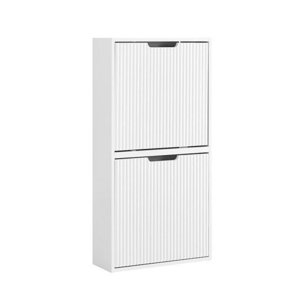 SoBuy Szafka na buty z 2 drzwiczkami Biały 110x54x99.5cm Nordycki FSR204-W 838192