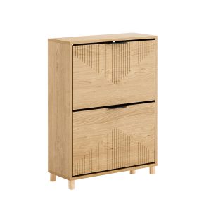 SoBuy Szafka na buty z drzwiami Drewno 60x24x83cm FSR200-II-N 1072533 SoBuy Szafka na buty z drzwiami Drewno 60x24x83cm FSR200-II-N 1072533