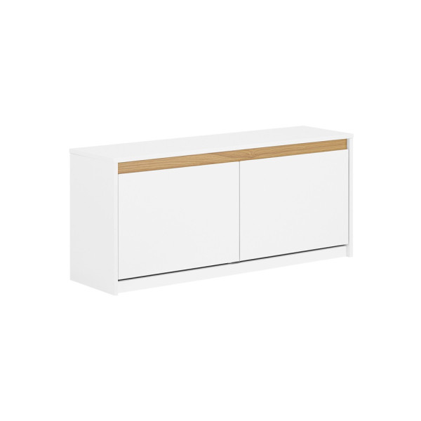 SoBuy Szafka na buty z dwoma drzwiami Biały 104x30x47cm FSR171-W 896507