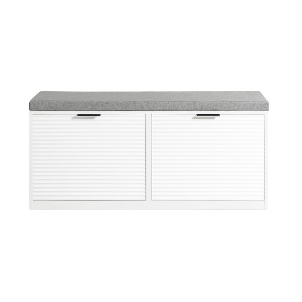 SoBuy Szafka na buty z dwoma drzwiami Biały 105x35x48cm FSR147-W 896439