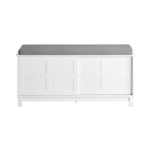 SoBuy Szafka na buty z dwoma drzwiami Biały 114x40x53cm FSR86-W 896496 SoBuy Szafka na buty z dwoma drzwiami Biały 114x40x53cm FSR86-W 896496