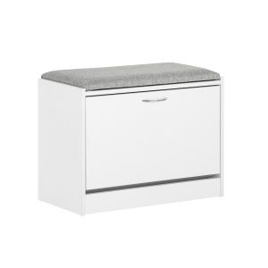 SoBuy Szafka na buty z jedną szufladą Biały 60x30x46cm FSR16-HG 896494 SoBuy Szafka na buty z jedną szufladą Biały 60x30x46cm FSR16-HG 896494