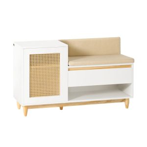 SoBuy Szafka na buty z jednymi drzwiami Biały 100x35x60cm FSR128-W 913021 SoBuy Szafka na buty z jednymi drzwiami Biały 100x35x60cm FSR128-W 913021