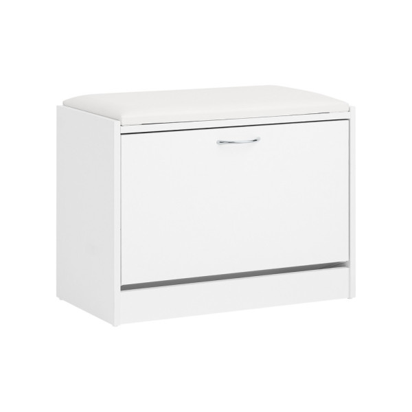 SoBuy Szafka na buty z jednymi drzwiami Biały 60x30x45cm FSR16-W 896454