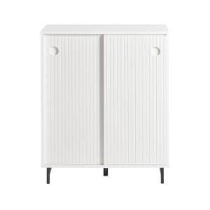 SoBuy Szafka na buty z jednymi drzwiami Biały 70x37x88cm Nowoczesny FSB62-W 838160 SoBuy Szafka na buty z jednymi drzwiami Biały 70x37x88cm Nowoczesny FSB62-W 838160