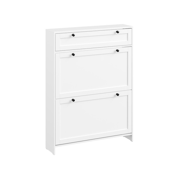 SoBuy Szafka na buty z szufladą Biały 80x19x107cm FSR207-W 1072535