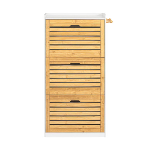 SoBuy Szafka na buty z trzema drzwiczkami 55x30x112cm Nowoczesny FSR108-NW 838191