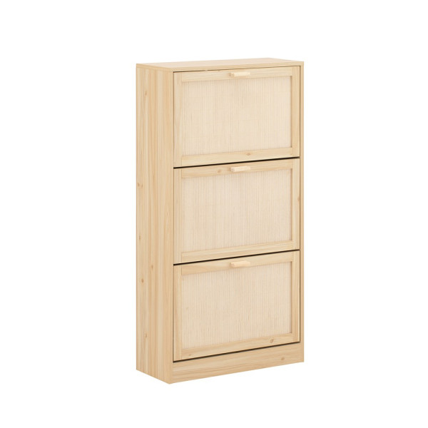 SoBuy Szafka na buty z trzema drzwiczkami 60x24x118cm Funkcjonalny FSR159-N 838182