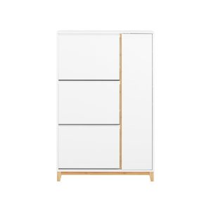 SoBuy Szafka na buty z trzema drzwiczkami 80x34x122.1cm FSR189-NW 809621 SoBuy Szafka na buty z trzema drzwiczkami 80x34x122.1cm FSR189-NW 809621