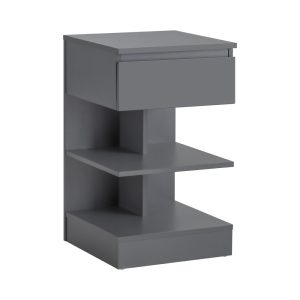 SoBuy Szafka nocna z 1 szufladą i 2 półkami Jasnoszary 39x39x65cm FBT49-HG 804567 SoBuy Szafka nocna z 1 szufladą i 2 półkami Jasnoszary 39x39x65cm FBT49-HG 804567