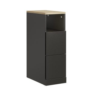 SoBuy Szafka nocna z 2 szufladami Czarny/Dąb 35x20x60cm FBT149-SCH 990169 SoBuy Szafka nocna z 2 szufladami Czarny/Dąb 35x20x60cm FBT149-SCH 990169