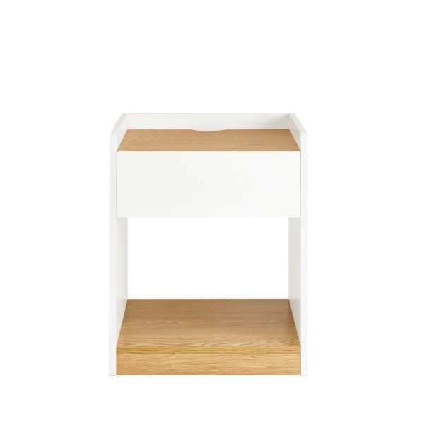 SoBuy Szafka nocna z jedną szufladą 45x40x55cm FBT128-WN 804603
