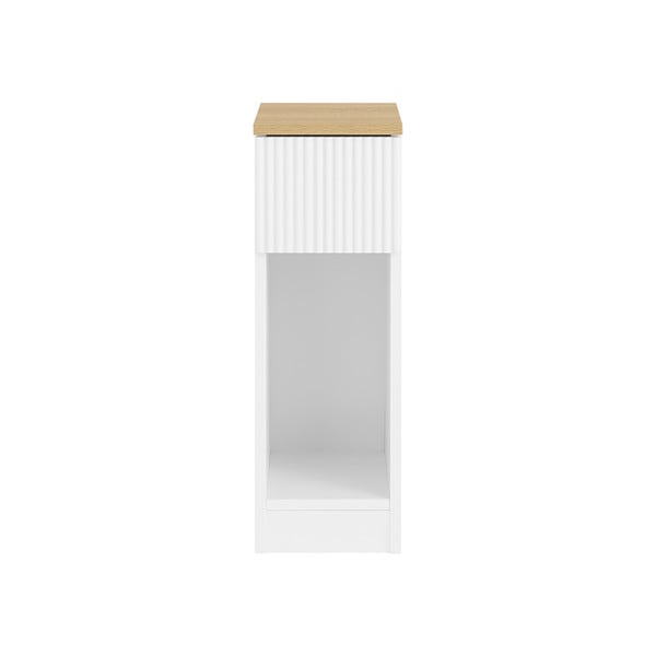 SoBuy Szafka nocna z jedną szufladą Biały 20x35x60cm Nowoczesny FBT111-W 812922