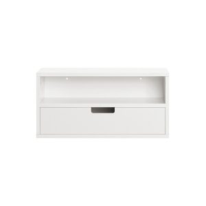 SoBuy Szafka nocna z jedną szufladą Biały 45x25x22cm Funkcjonalny NKD03-W 804581 SoBuy Szafka nocna z jedną szufladą Biały 45x25x22cm Funkcjonalny NKD03-W 804581