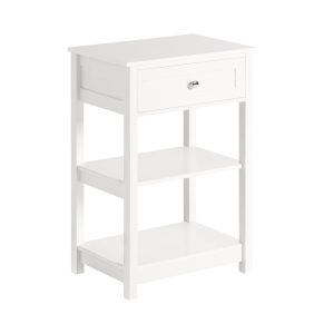 SoBuy Szafka nocna z jedną szufladą Biały 45x30x68cm Nowoczesny FBT46-W 804624 SoBuy Szafka nocna z jedną szufladą Biały 45x30x68cm Nowoczesny FBT46-W 804624