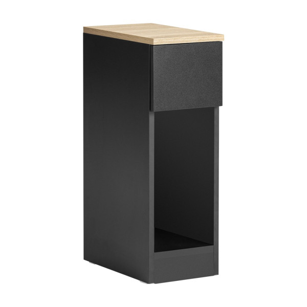 SoBuy Szafka nocna z jedną szufladą Czarny 20x35x60cm Nowoczesny FBT111-SCH 812918