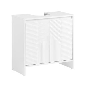 SoBuy Szafka pod umywalkę z dwoma drzwiczkami Biały 30x60x60cm BZR157-W 809680 SoBuy Szafka pod umywalkę z dwoma drzwiczkami Biały 30x60x60cm BZR157-W 809680