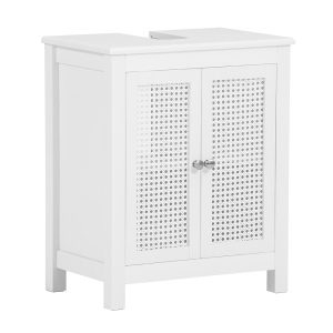 SoBuy Szafka pod umywalkę z dwoma drzwiczkami Biały 50x32x60cm BZR35-W 809667 SoBuy Szafka pod umywalkę z dwoma drzwiczkami Biały 50x32x60cm BZR35-W 809667