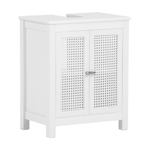 SoBuy Szafka pod umywalkę z dwoma drzwiczkami Biały 50x32x60cm BZR35-W 809667