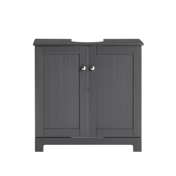 SoBuy Szafka pod umywalkę z dwoma drzwiczkami Ciemnoszary BZR18-II-DG 809599