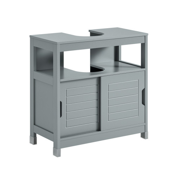 SoBuy Szafka pod umywalkę z dwoma drzwiczkami Szary 60x30x60cm FRG128-II-SG 809597