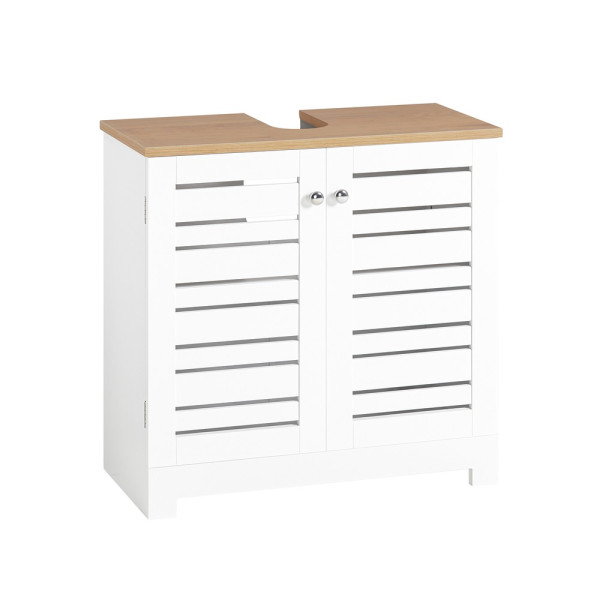 SoBuy Szafka pod umywalkę z jedną szufladą Biały 60x30x58.5cm BZR40-W 809672
