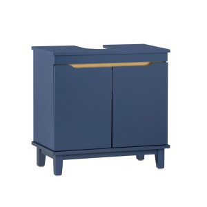 SoBuy Szafka pod umywalkę z jednymi drzwiami Niebieski 60x30x58cm BZR113-B 809585 SoBuy Szafka pod umywalkę z jednymi drzwiami Niebieski 60x30x58cm BZR113-B 809585