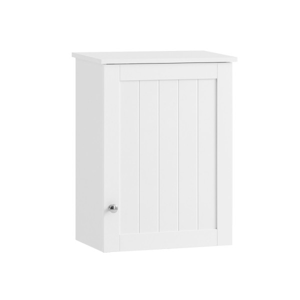 SoBuy Szafka ścienna jednodrzwiowa Biały 40x23x52cm Klasyczny BZR19-W 811738