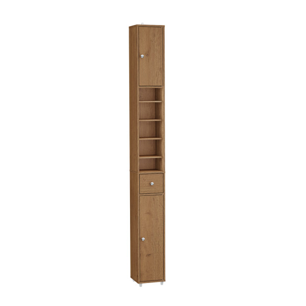 SoBuy Szuflada do słupka Ciemnobrązowy 20x20x180cm BZR34-II-PF 810367