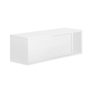 SoBuy Wieszak ścienny z 2 drzwiami Biały 75x20x23cm FHK18-W 902736