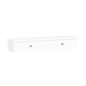 SoBuy Wieszak ścienny z 2 szufladami Biały Vintage FRG43-W 813444 SoBuy Wieszak ścienny z 2 szufladami Biały Vintage FRG43-W 813444