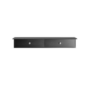 SoBuy Wieszak ścienny z 2 szufladami Czarny Rustykalny FRG43-SCH 813445 SoBuy Wieszak ścienny z 2 szufladami Czarny Rustykalny FRG43-SCH 813445