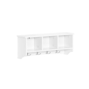 SoBuy Wieszak ścienny z półką Biały 60x15x23cm FRG48-W 902747