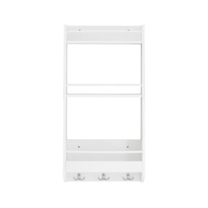 SoBuy Wisząca półka na 3 półki Biały 38x17x75cm Funkcjonalny KCR12-W 809578