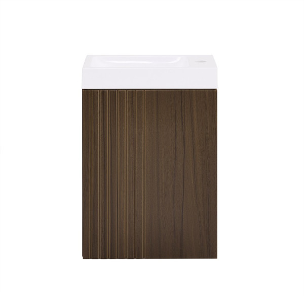 SoBuy Wisząca szafka z 2 drzwiami Brązowy 40x22x56cm BZR196-BR 813389