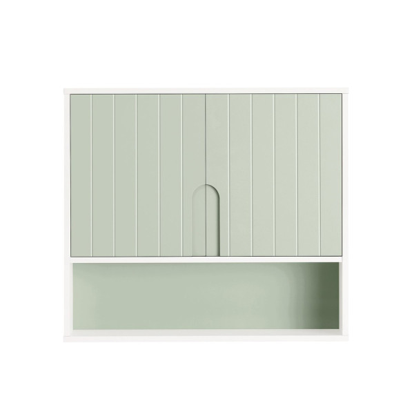 SoBuy Wisząca szafka z 2 drzwiami Zielony 60x15x54cm BZR140-GR 896409