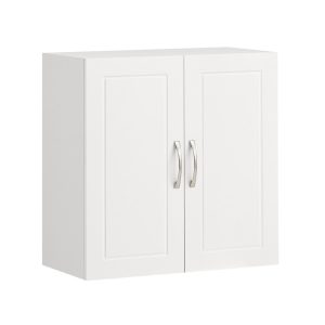 SoBuy Wisząca szafka z 2 drzwiczkami Biały 60x30x60cm FRG231-W 902782 SoBuy Wisząca szafka z 2 drzwiczkami Biały 60x30x60cm FRG231-W 902782
