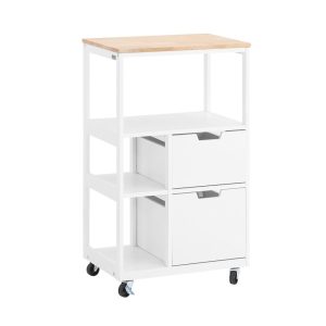 SoBuy Wózek kuchenny z 2 szufladami 53x37x89.5cm Przemysłowy FKW111-NW 813021 SoBuy Wózek kuchenny z 2 szufladami 53x37x89.5cm Przemysłowy FKW111-NW 813021