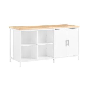 SoBuy Wyspa kuchenna Biały 170x60x88.5cm Przemysłowy KNL09-NW 813015 SoBuy Wyspa kuchenna Biały 170x60x88.5cm Przemysłowy KNL09-NW 813015
