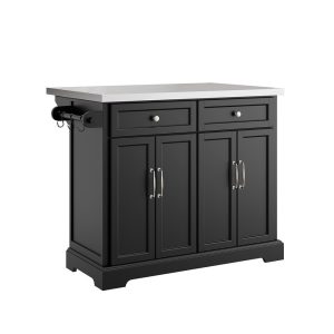 SoBuy Wyspa kuchenna z 2 szufladami Czarny/Srebrny 107x71x92cm FKW71-II-SCH 969608 SoBuy Wyspa kuchenna z 2 szufladami Czarny/Srebrny 107x71x92cm FKW71-II-SCH 969608