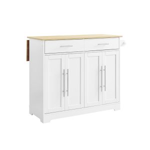 SoBuy Wyspa kuchenna z dwiema szufladami 113x69x91cm Funkcjonalny FKW129-NW 818513 SoBuy Wyspa kuchenna z dwiema szufladami 113x69x91cm Funkcjonalny FKW129-NW 818513