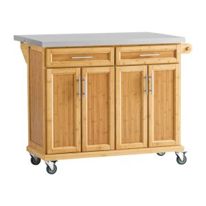 SoBuy Wyspa kuchenna z dwiema szufladami 115x71x92.5cm Funkcjonalny FKW69-N 815977 SoBuy Wyspa kuchenna z dwiema szufladami 115x71x92.5cm Funkcjonalny FKW69-N 815977