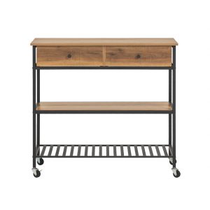 SoBuy Wyspa kuchenna z jedną szufladą Ciemnobrązowy FKW112-PF 813051 SoBuy Wyspa kuchenna z jedną szufladą Ciemnobrązowy FKW112-PF 813051