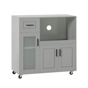 SoBuy Wyspa kuchenna z jedną szufladą Jasnoszary 89x40x89.5cm FSB78-HG 813264 SoBuy Wyspa kuchenna z jedną szufladą Jasnoszary 89x40x89.5cm FSB78-HG 813264