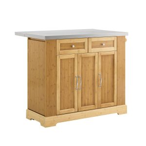 SoBuy Wyspa kuchenna z szufladami i kółkami Drewno 107x43x92,5cm FKW130-N 1072559 SoBuy Wyspa kuchenna z szufladami i kółkami Drewno 107x43x92,5cm FKW130-N 1072559
