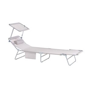 SoBuy Zestaw 2 leżaków Beż 195x63x90cm Przemysłowy OGS48-MIx2 896226 SoBuy Zestaw 2 leżaków Beż 195x63x90cm Przemysłowy OGS48-MIx2 896226