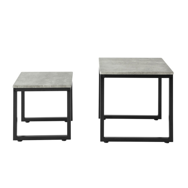 SoBuy Zestaw 2 Rozkładanych Stolików Kawowych Szary FBT42-HG 896080