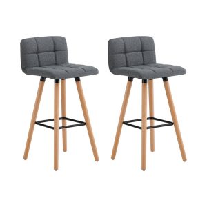 SoBuy Zestaw 2 stołków barowych Ciemnoszary FST50-DGX2 811652 SoBuy Zestaw 2 stołków barowych Ciemnoszary FST50-DGX2 811652