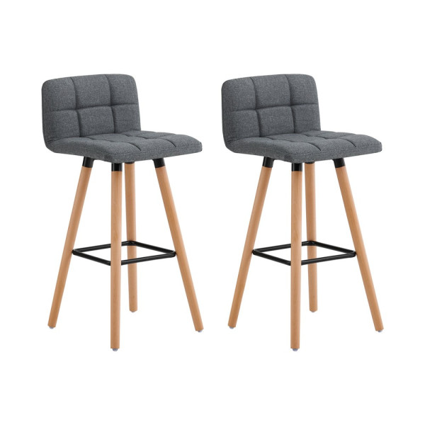 SoBuy Zestaw 2 stołków barowych Ciemnoszary FST50-DGX2 811652